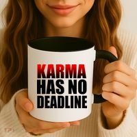 Karma Has No Deadline Coffee Mug thumb 3