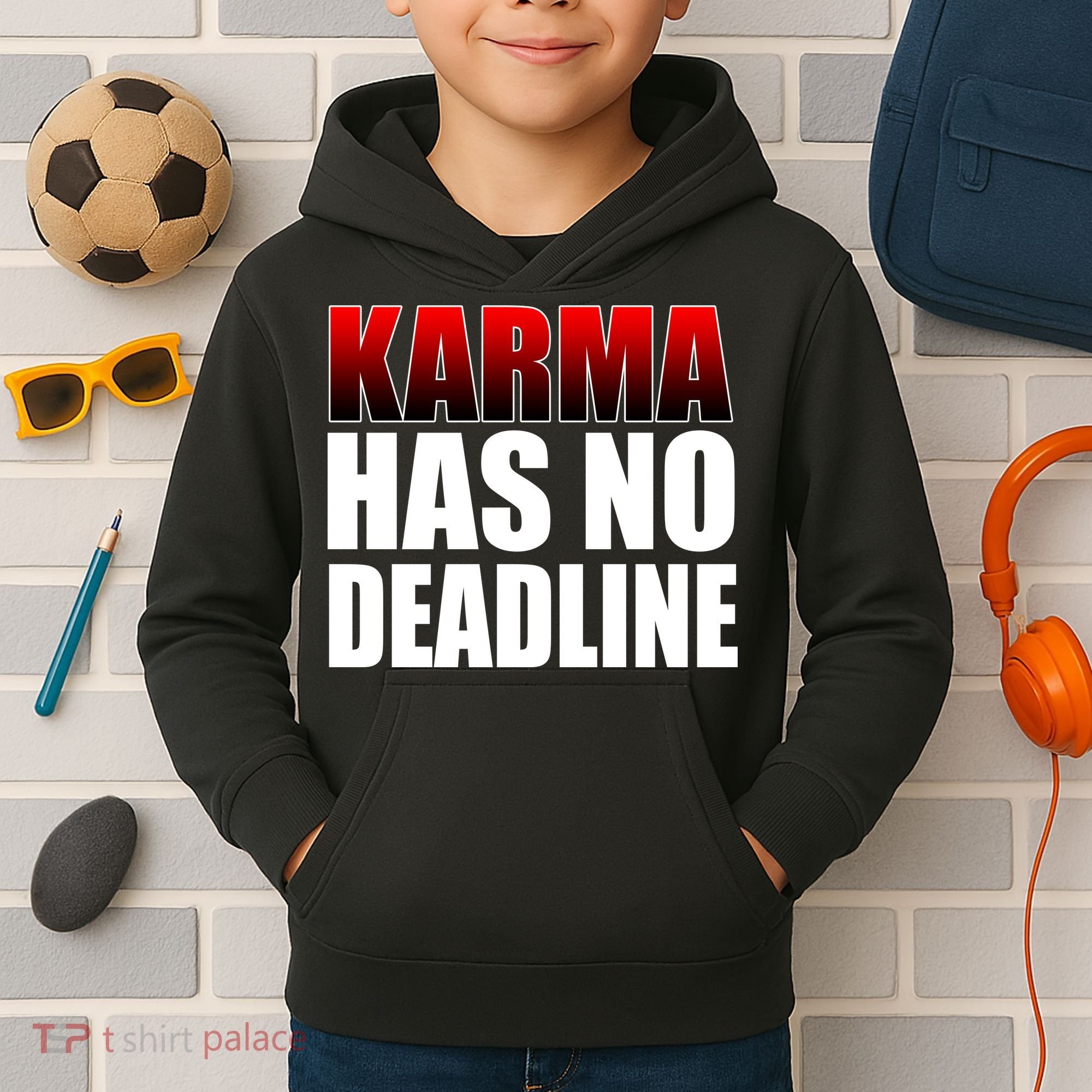 Karma Has No Deadline Kids Hoodie