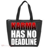 Karma Has No Deadline Tote Bag thumb 0