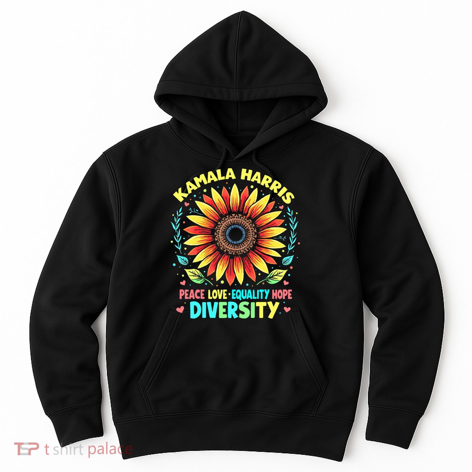 Kamala Harris Peace Love Equality Hope Diversity Hoodie
