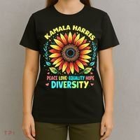 Kamala Harris Peace Love Equality Hope Diversity T-Shirt thumb 4