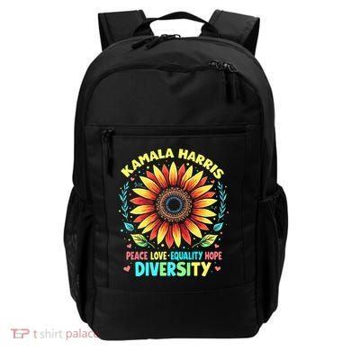 Kamala Harris Peace Love Equality Hope Diversity Backpack