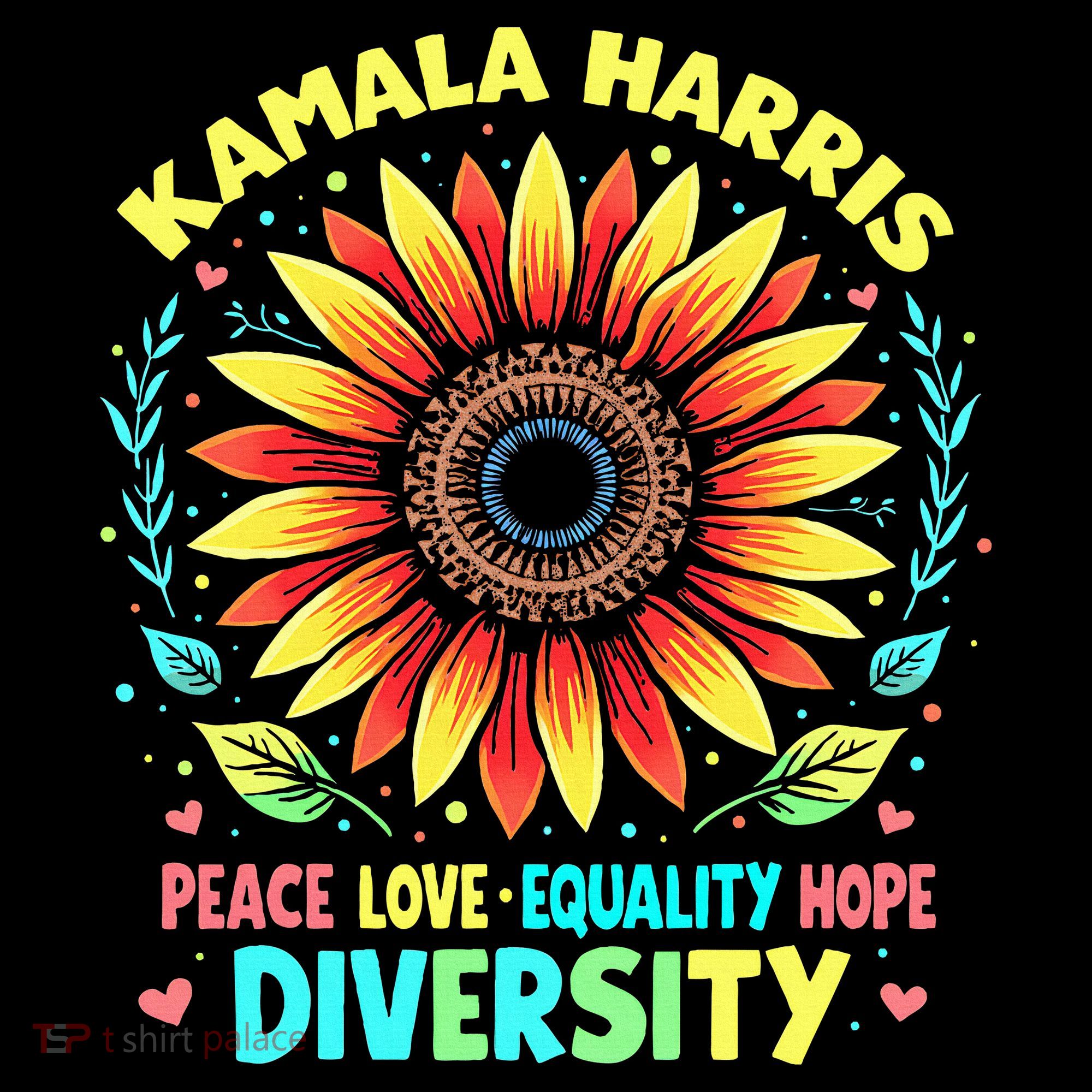 Kamala Harris Peace Love Equality Hope Diversity Backpack
