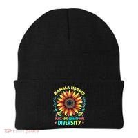 Kamala Harris Peace Love Equality Hope Diversity Beanie thumb 0