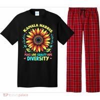 Kamala Harris Peace Love Equality Hope Diversity Pajama Set thumb 0