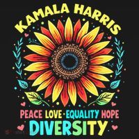 Kamala Harris Peace Love Equality Hope Diversity Polo thumb 3