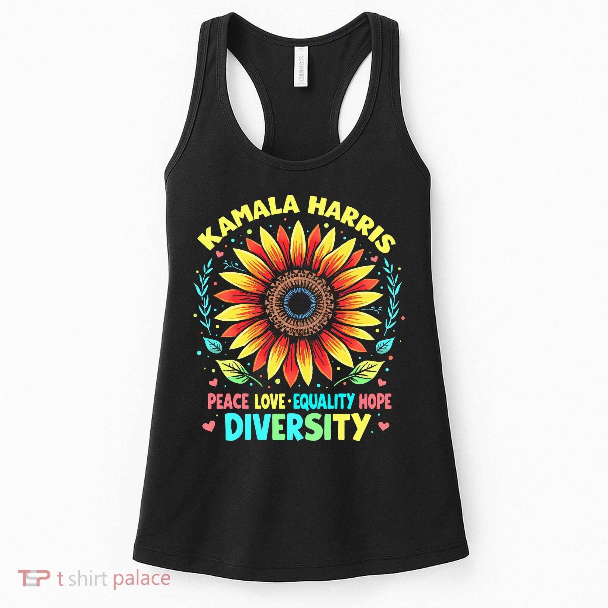 Kamala Harris Peace Love Equality Hope Diversity Women's Tank Top