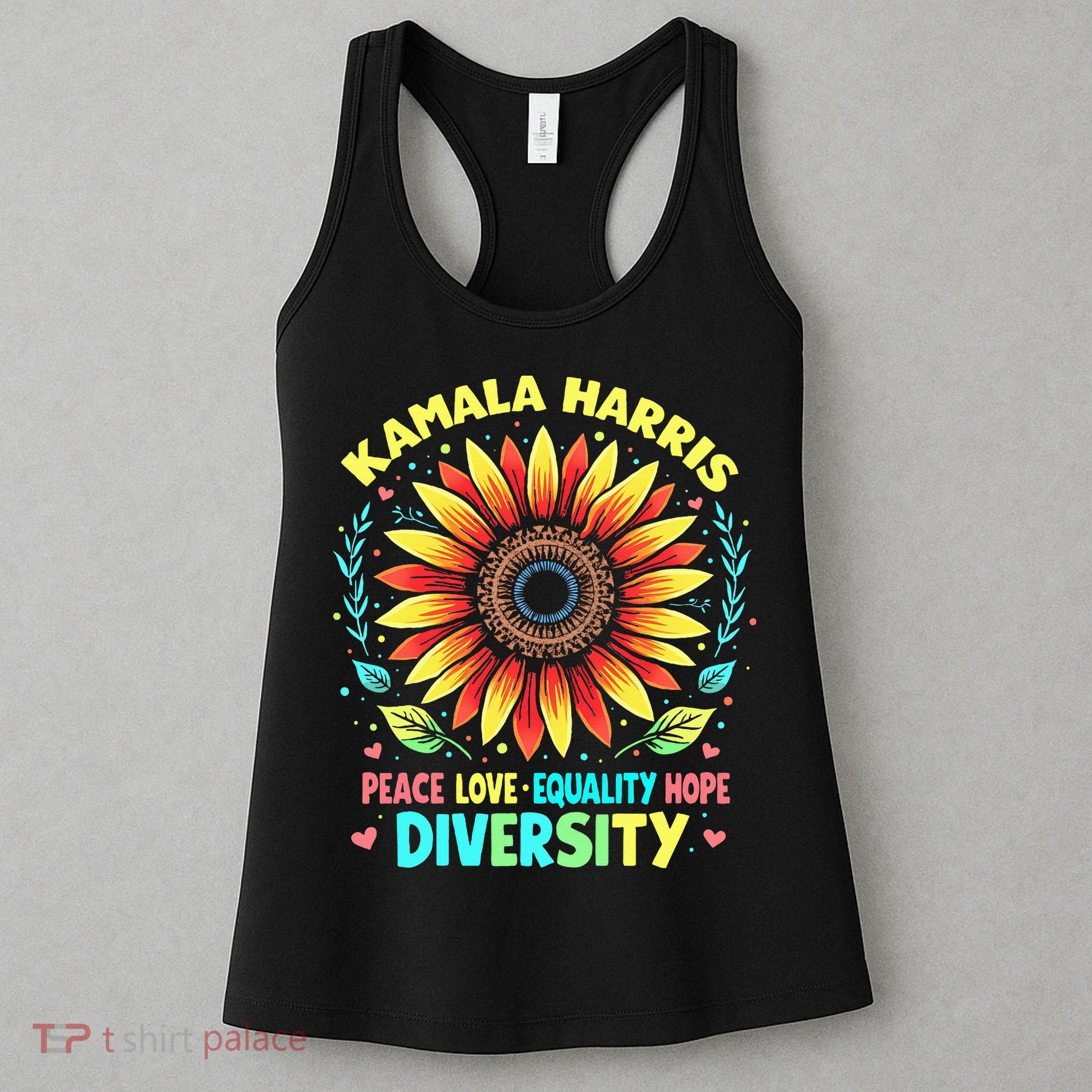 Kamala Harris Peace Love Equality Hope Diversity Women's Tank Top