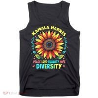 Kamala Harris Peace Love Equality Hope Diversity Tank Top thumb 0
