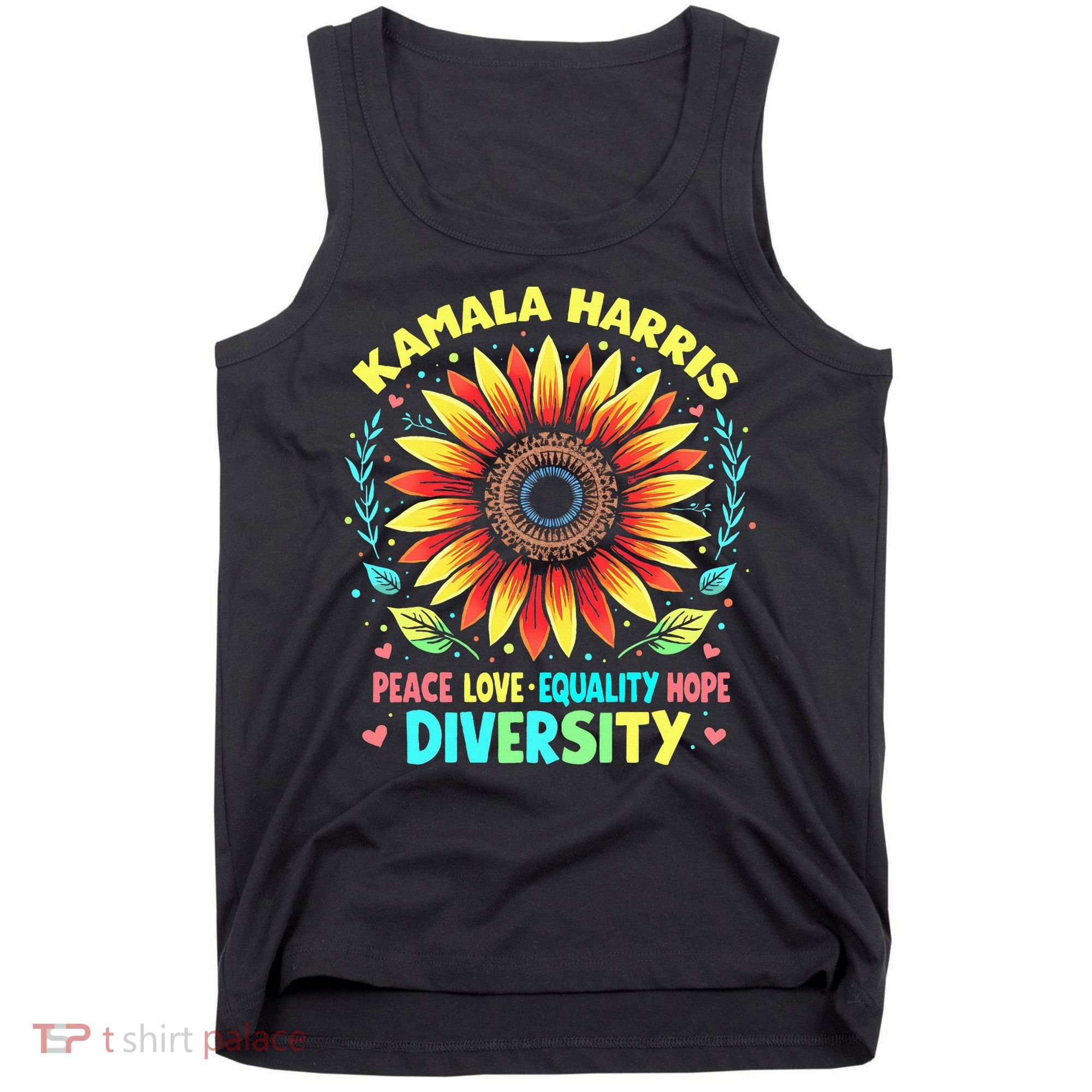 Kamala Harris Peace Love Equality Hope Diversity Tank Top