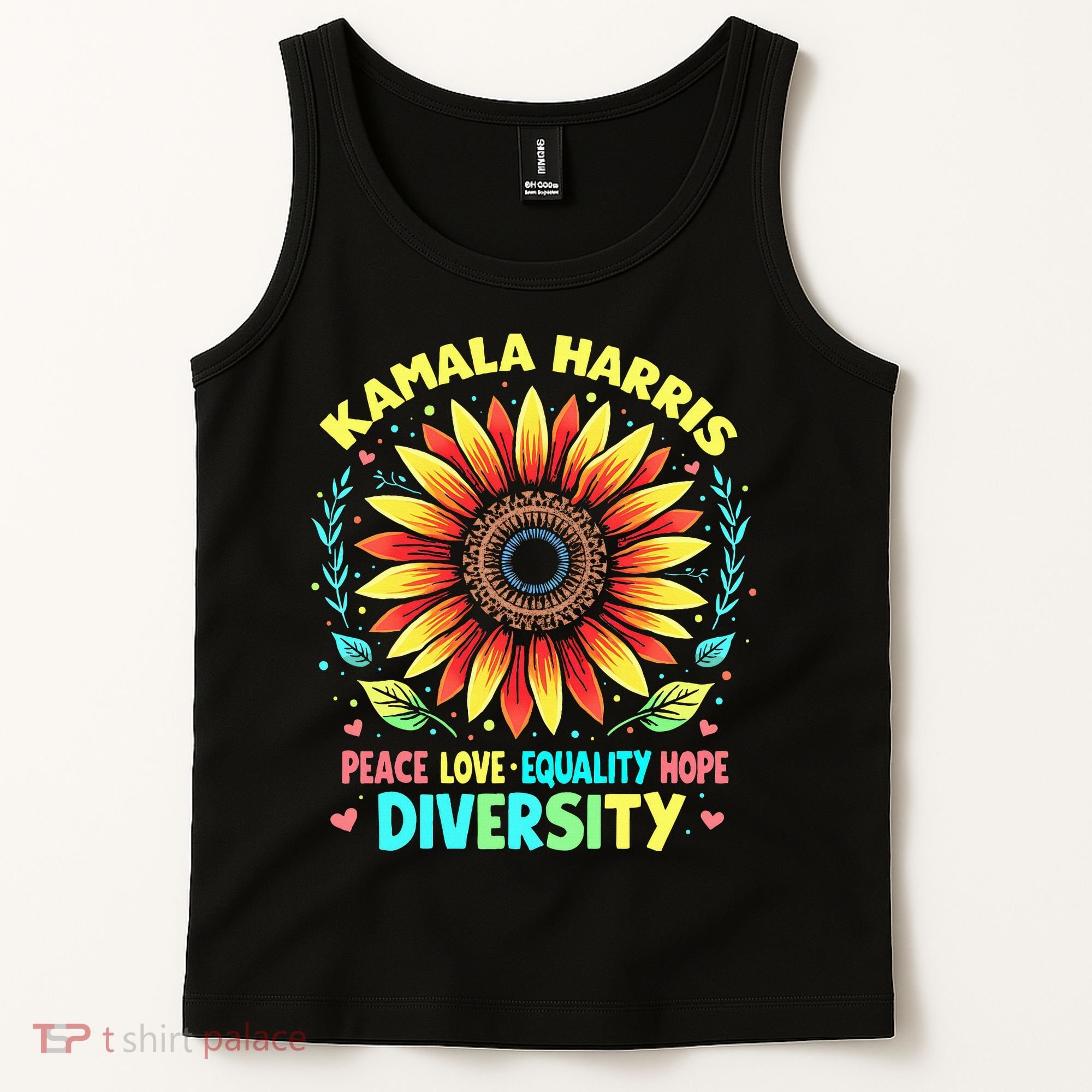 Kamala Harris Peace Love Equality Hope Diversity Tank Top