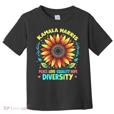 Kamala Harris Peace Love Equality Hope Diversity Toddler T-Shirt