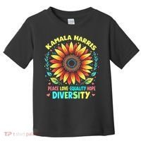 Kamala Harris Peace Love Equality Hope Diversity Toddler T-Shirt thumb 0