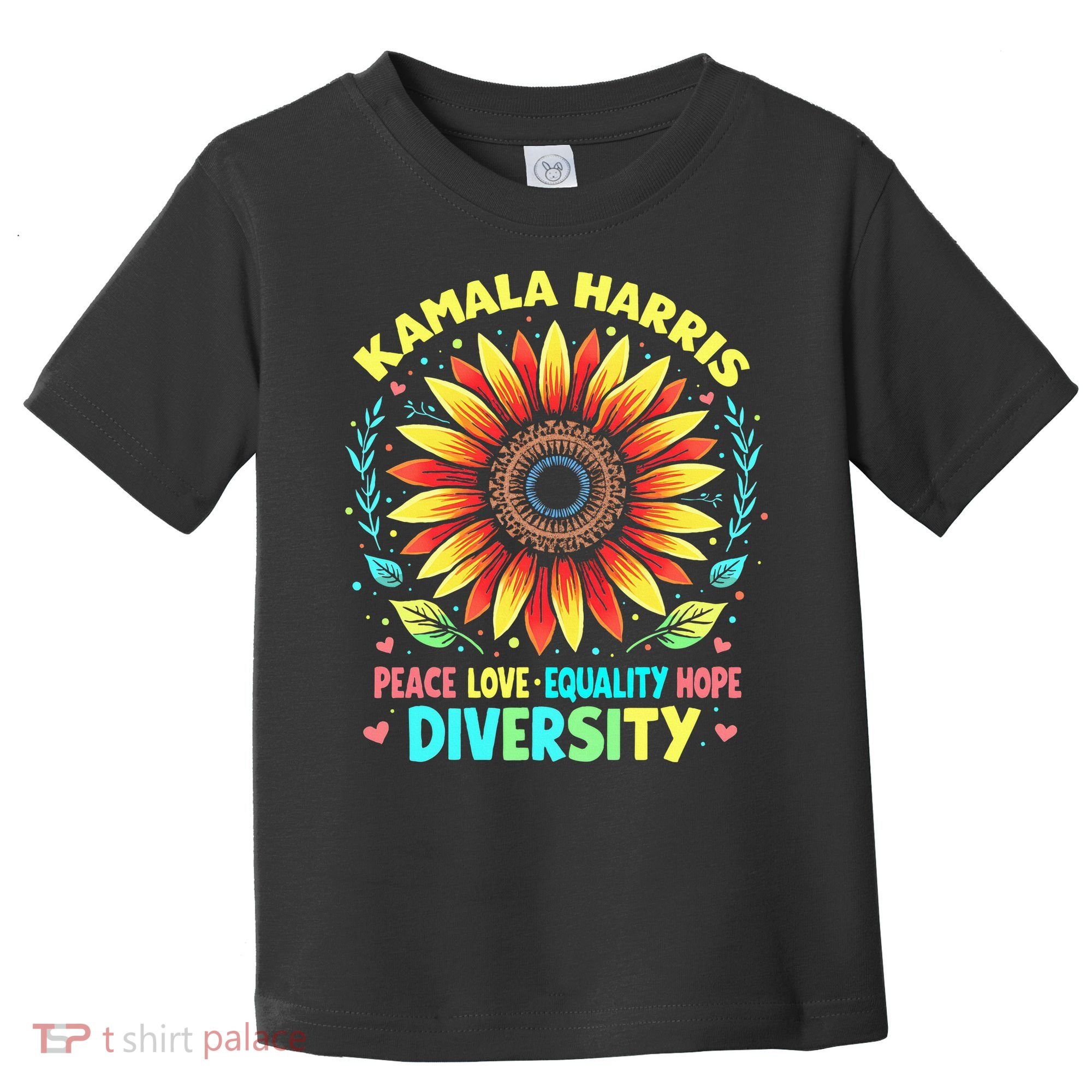 Kamala Harris Peace Love Equality Hope Diversity Toddler T-Shirt
