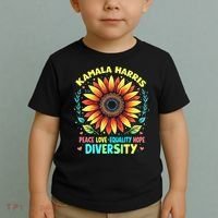 Kamala Harris Peace Love Equality Hope Diversity Toddler T-Shirt thumb 2
