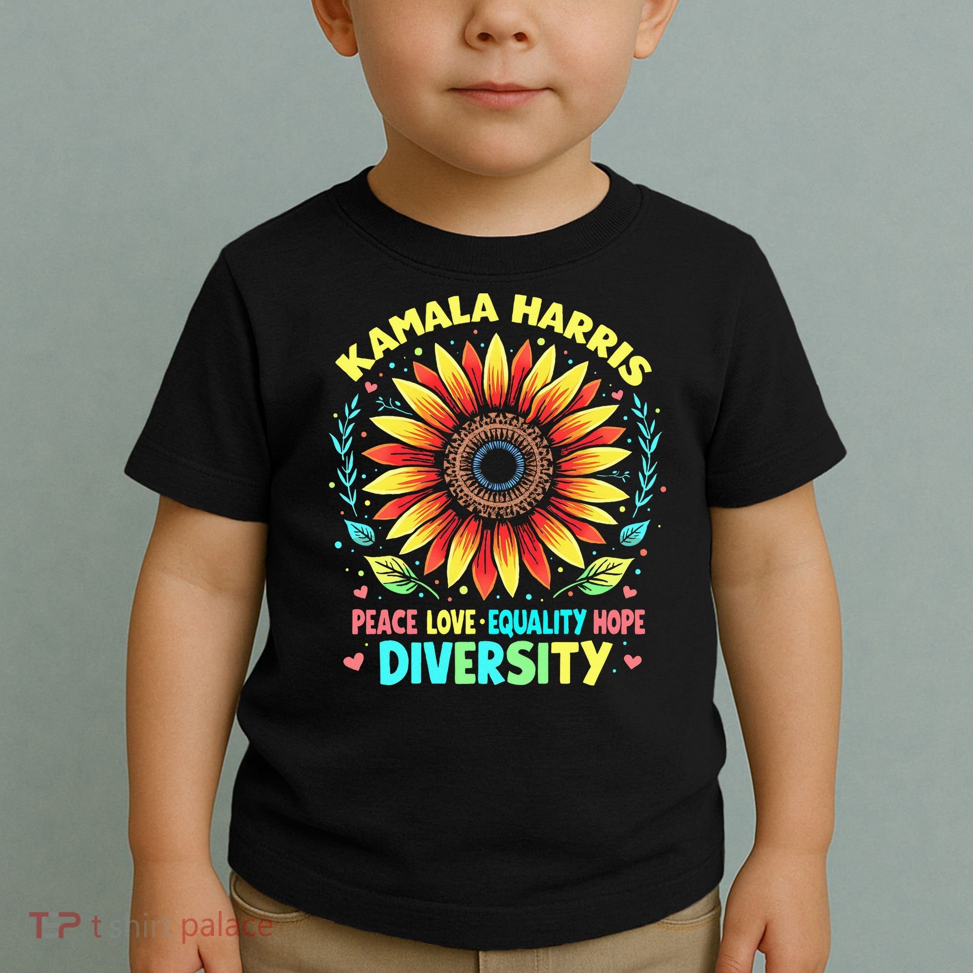 Kamala Harris Peace Love Equality Hope Diversity Toddler T-Shirt
