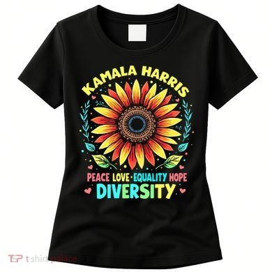 Kamala Harris Peace Love Equality Hope Diversity Women's T-Shirt