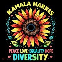 Kamala Harris Peace Love Equality Hope Diversity Women's T-Shirt thumb 6