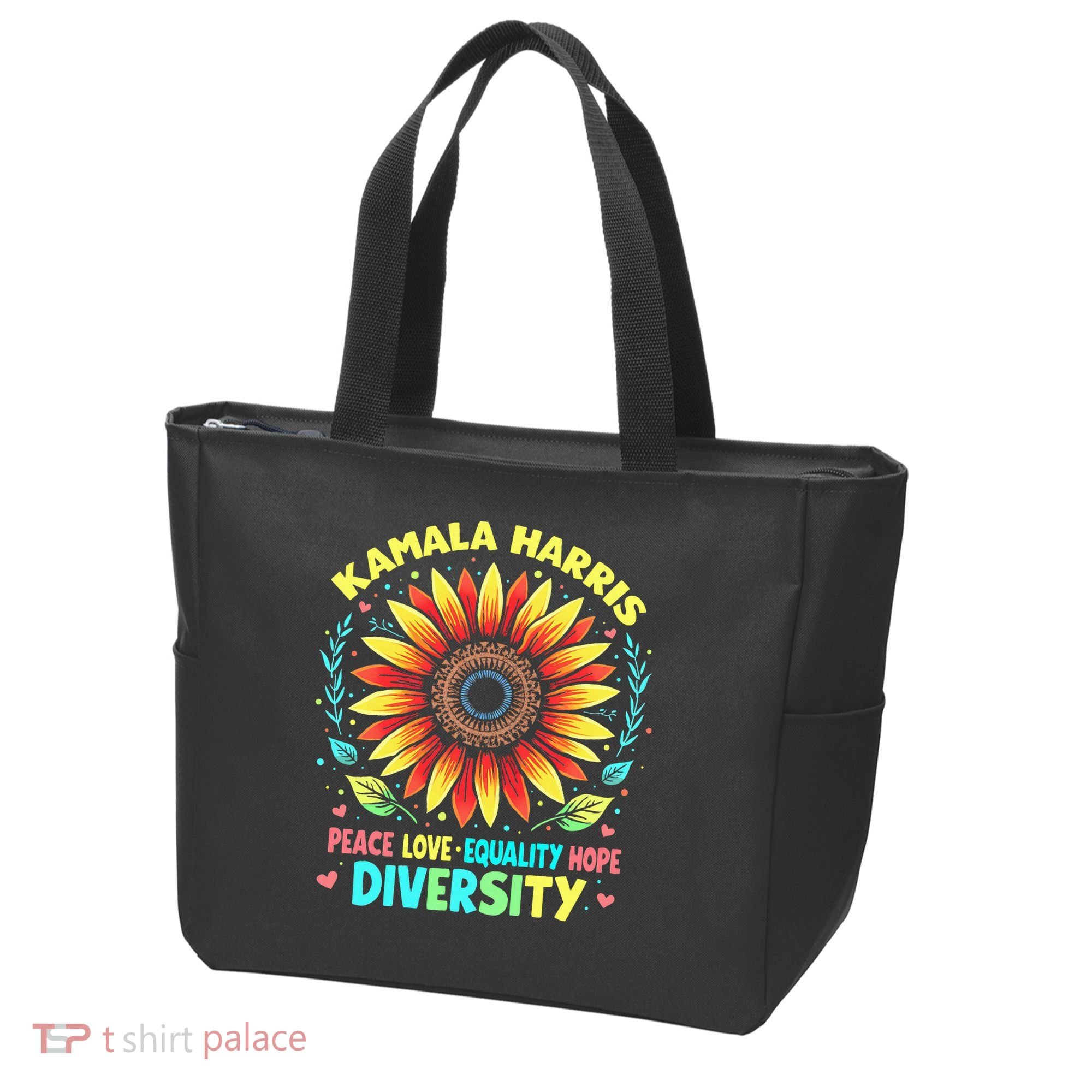Kamala Harris Peace Love Equality Hope Diversity Tote Bag