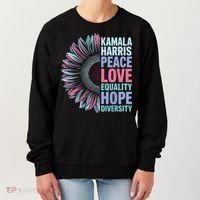 Kamala Harris Peace Love Equality Hope Diversity Women's Sweatshirt thumb 0
