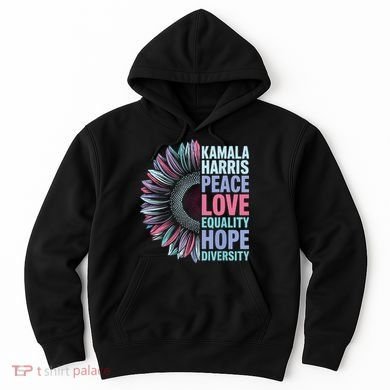 Kamala Harris Peace Love Equality Hope Diversity Hoodie
