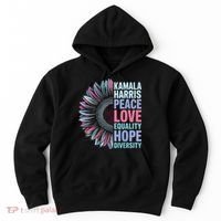Kamala Harris Peace Love Equality Hope Diversity Hoodie thumb 0