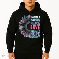 Kamala Harris Peace Love Equality Hope Diversity Hoodie thumb 2