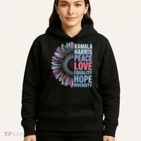 Kamala Harris Peace Love Equality Hope Diversity Hoodie thumb 5
