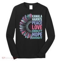 Kamala Harris Peace Love Equality Hope Diversity Long Sleeve Shirt thumb 0