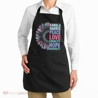 Kamala Harris Peace Love Equality Hope Diversity Apron thumb 2