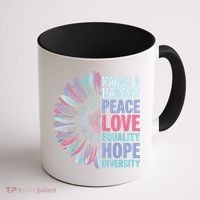 Kamala Harris Peace Love Equality Hope Diversity Coffee Mug thumb 1