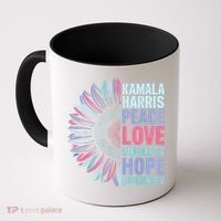 Kamala Harris Peace Love Equality Hope Diversity Coffee Mug thumb 0