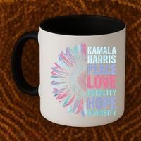 Kamala Harris Peace Love Equality Hope Diversity Coffee Mug thumb 2