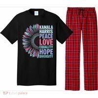 Kamala Harris Peace Love Equality Hope Diversity Pajama Set thumb 0