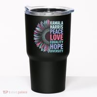 Kamala Harris Peace Love Equality Hope Diversity Tumbler thumb 0
