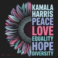 Kamala Harris Peace Love Equality Hope Diversity Tumbler thumb 3