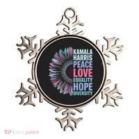 Kamala Harris Peace Love Equality Hope Diversity Ornament thumb 0