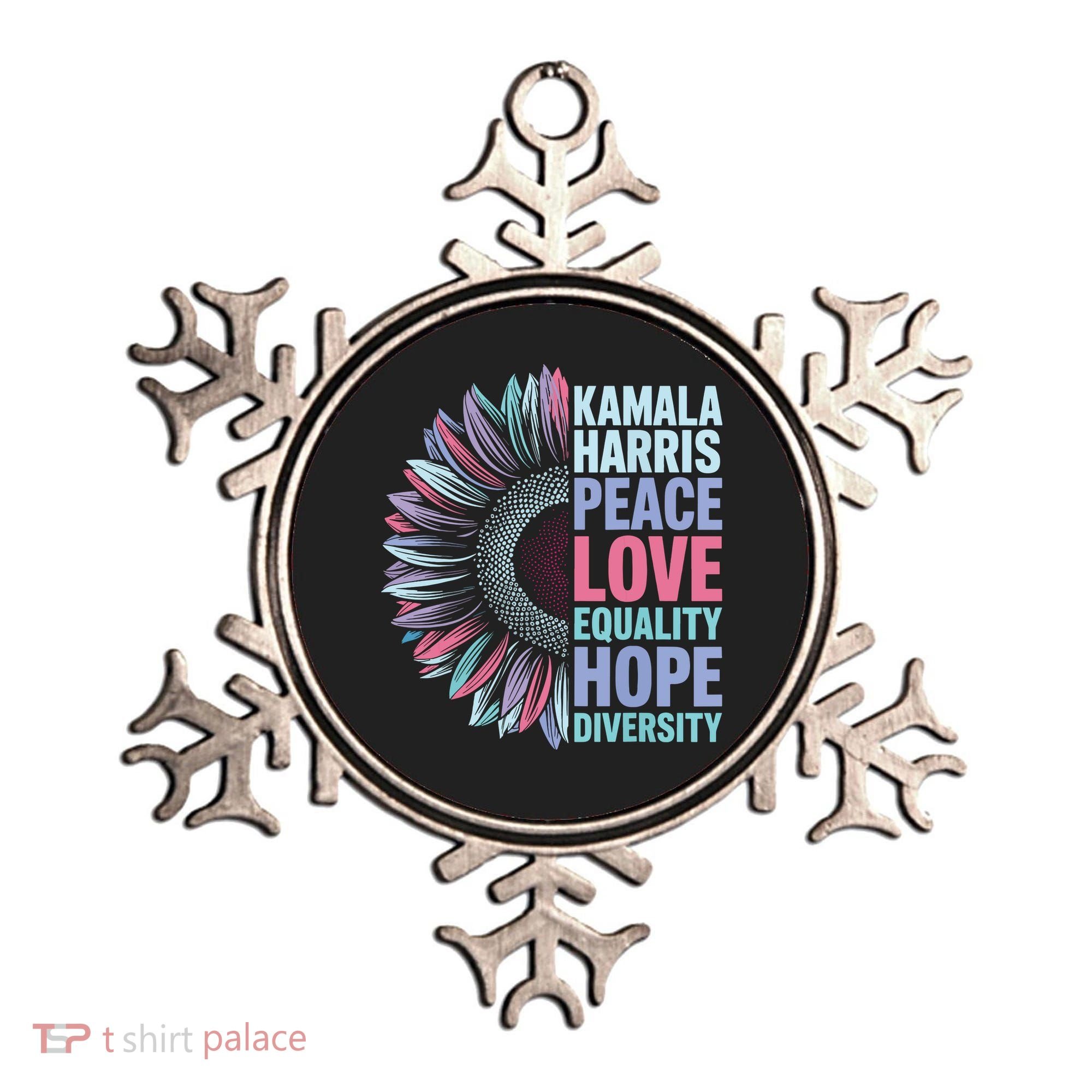 Kamala Harris Peace Love Equality Hope Diversity Ornament