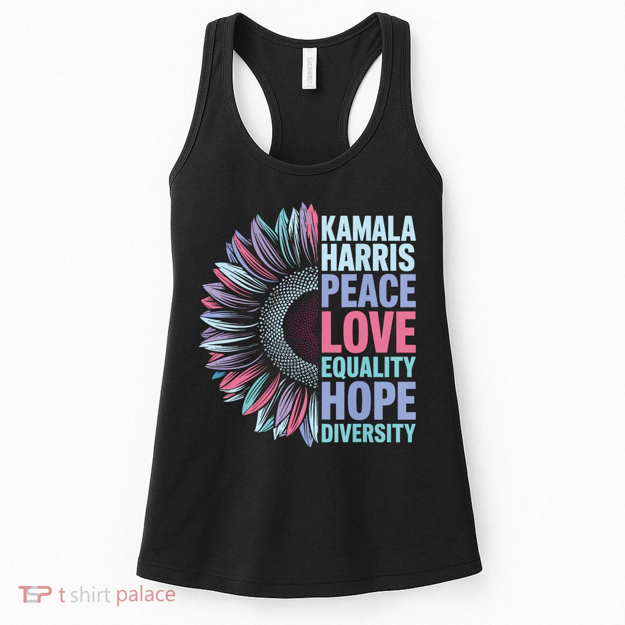 Kamala Harris Peace Love Equality Hope Diversity Women's Tank Top