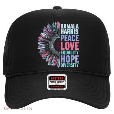 Kamala Harris Peace Love Equality Hope Diversity Hat