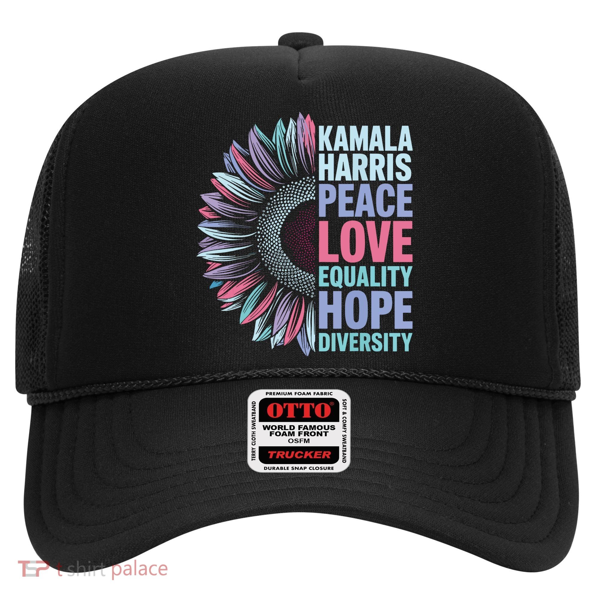 Kamala Harris Peace Love Equality Hope Diversity Hat