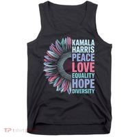 Kamala Harris Peace Love Equality Hope Diversity Tank Top thumb 0