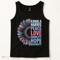 Kamala Harris Peace Love Equality Hope Diversity Tank Top thumb 2