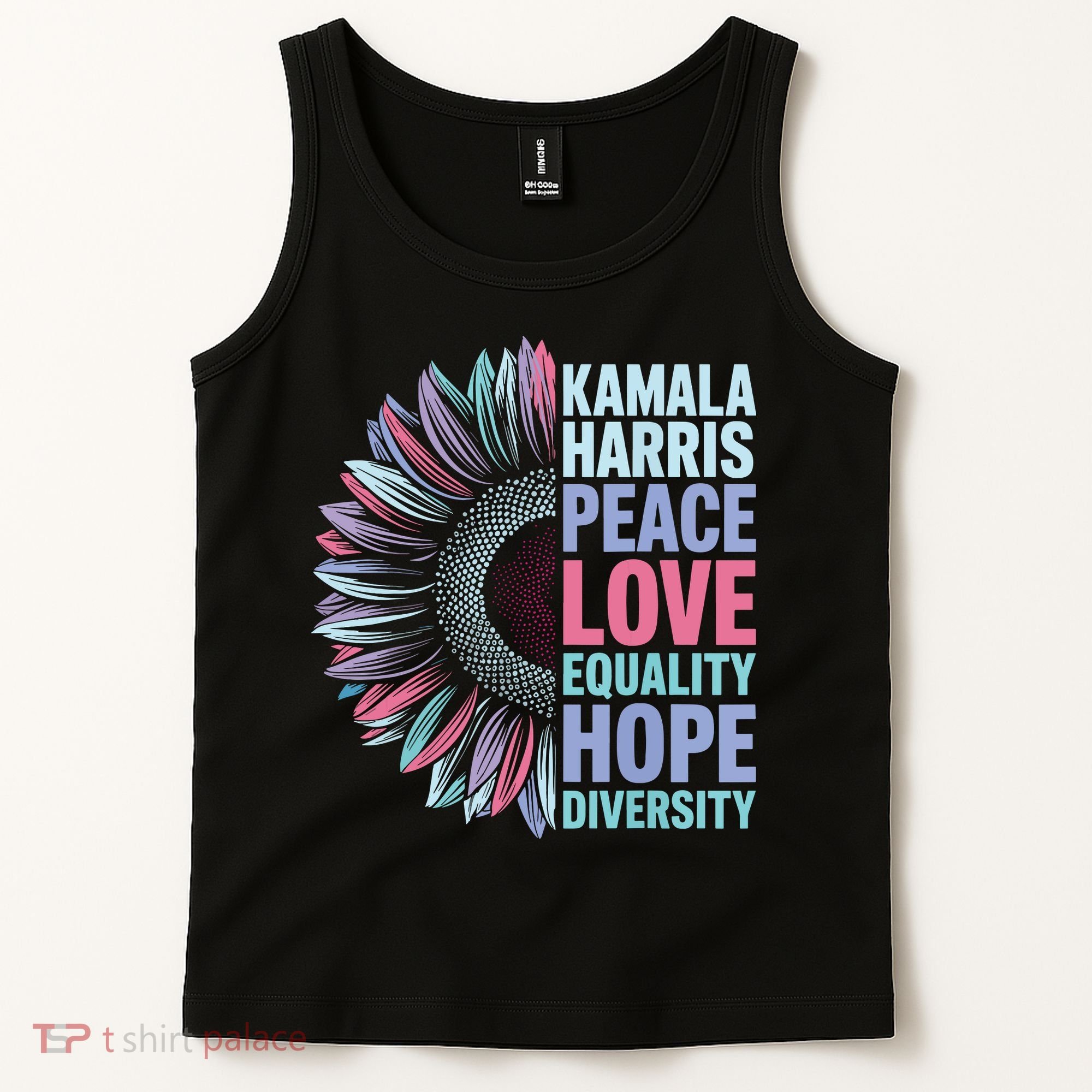 Kamala Harris Peace Love Equality Hope Diversity Tank Top