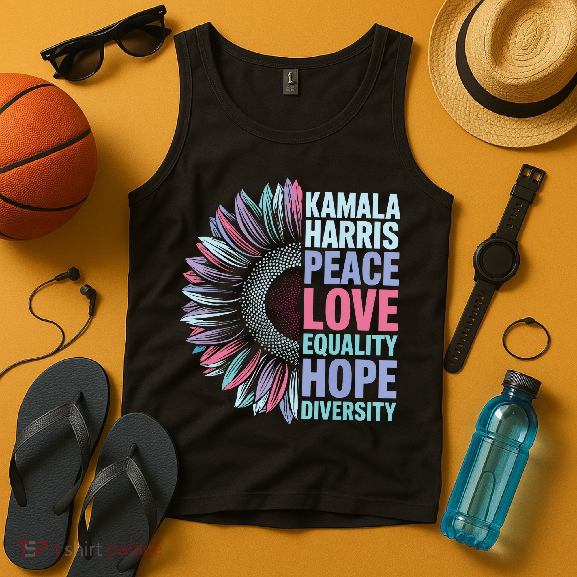 Kamala Harris Peace Love Equality Hope Diversity Tank Top