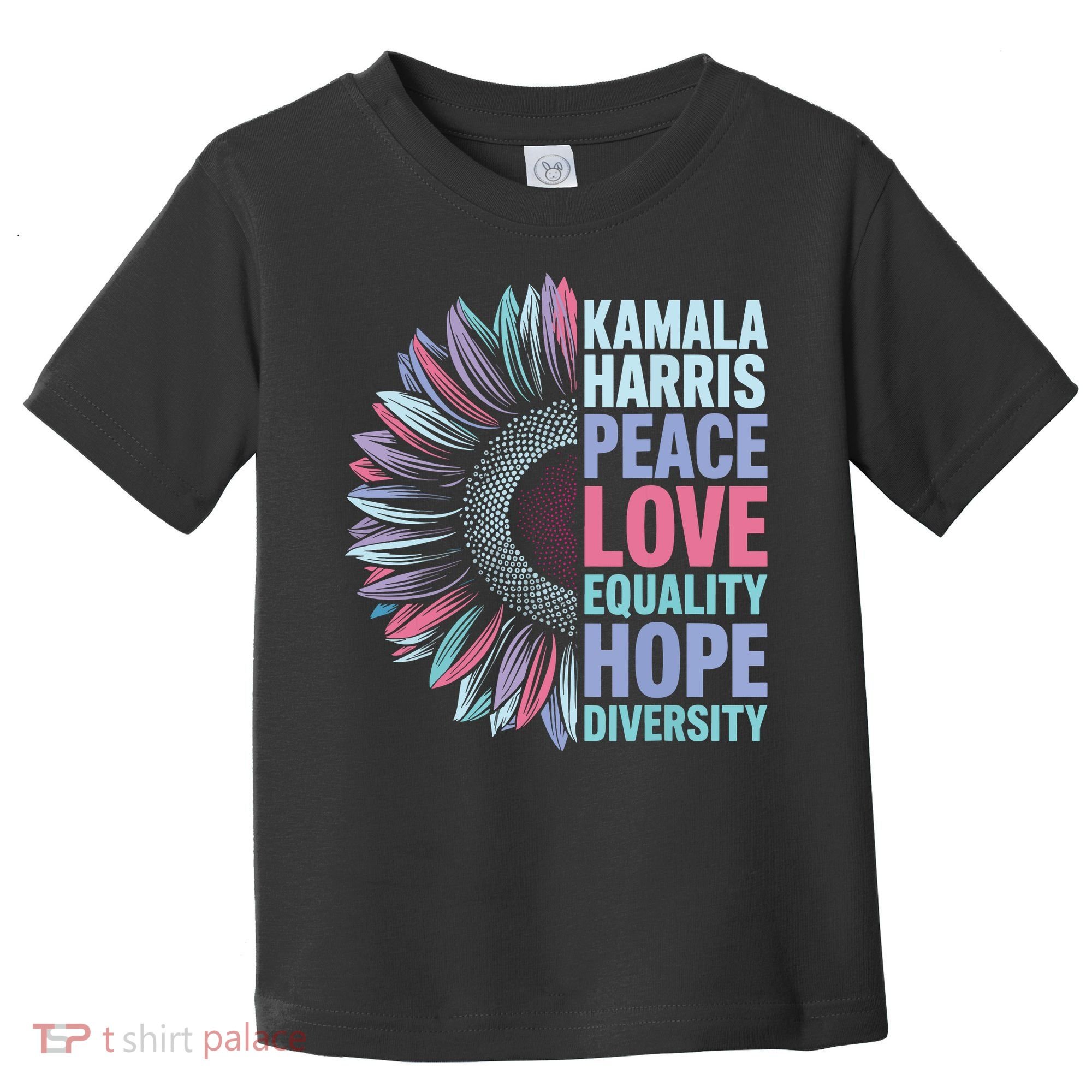 Kamala Harris Peace Love Equality Hope Diversity Toddler T-Shirt