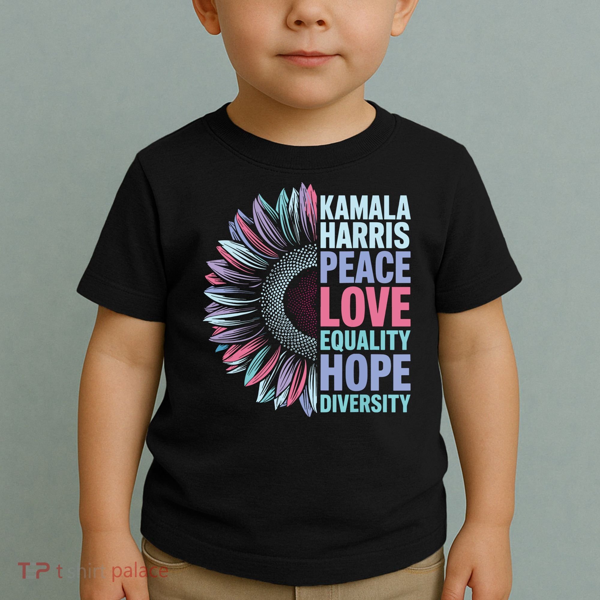 Kamala Harris Peace Love Equality Hope Diversity Toddler T-Shirt