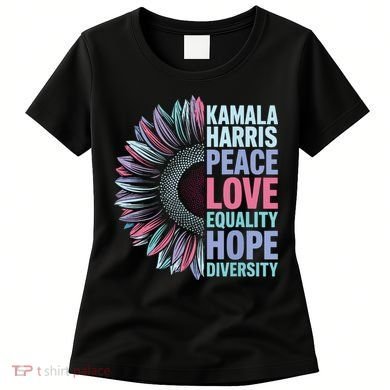 Kamala Harris Peace Love Equality Hope Diversity Women's T-Shirt
