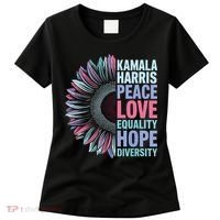 Kamala Harris Peace Love Equality Hope Diversity Women's T-Shirt thumb 0