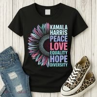 Kamala Harris Peace Love Equality Hope Diversity Women's T-Shirt thumb 3